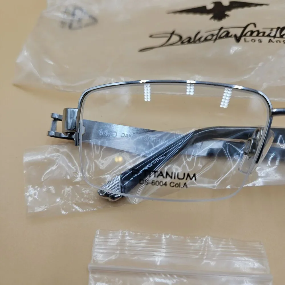 New Dakota Smith Mens Eyeglass Frames DS6004 Col.a Silver Half Rim Accessories
